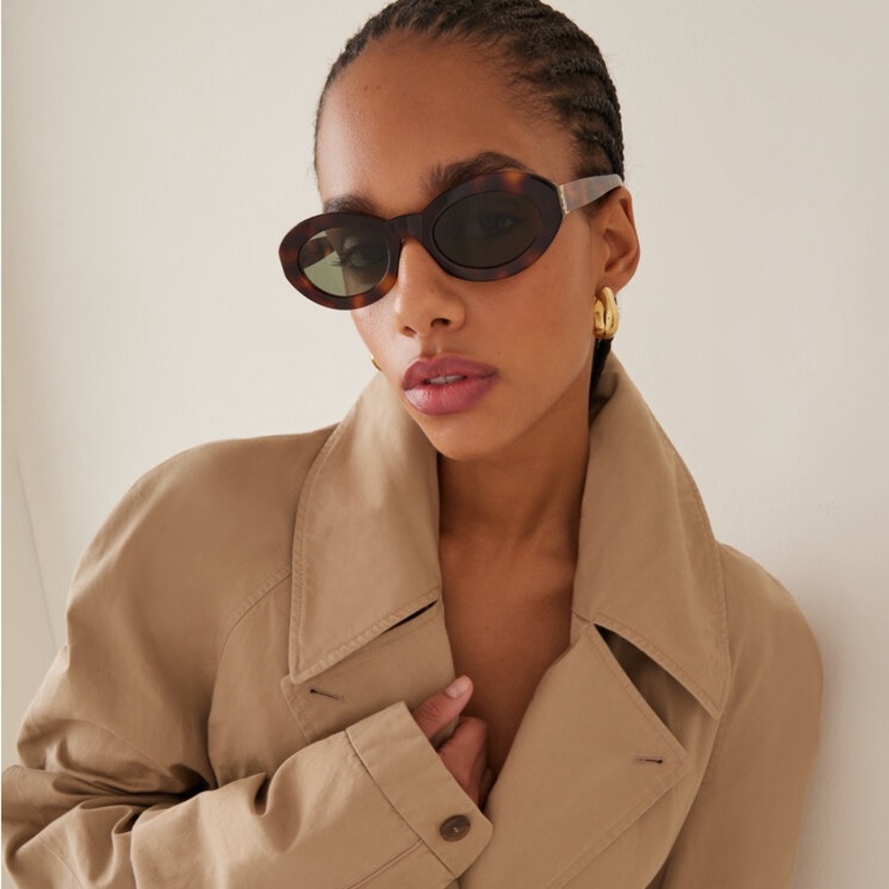 Saint Laurent Havana Round sunglasses